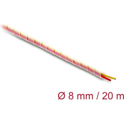 Delock Spiral Hose silicone 8 mm diameter 20 m transparent