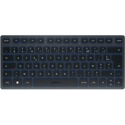 Cherry KW 7100 MINI BT tastatūra Universāls Bluetooth sistēma AZERTY Franču Zils