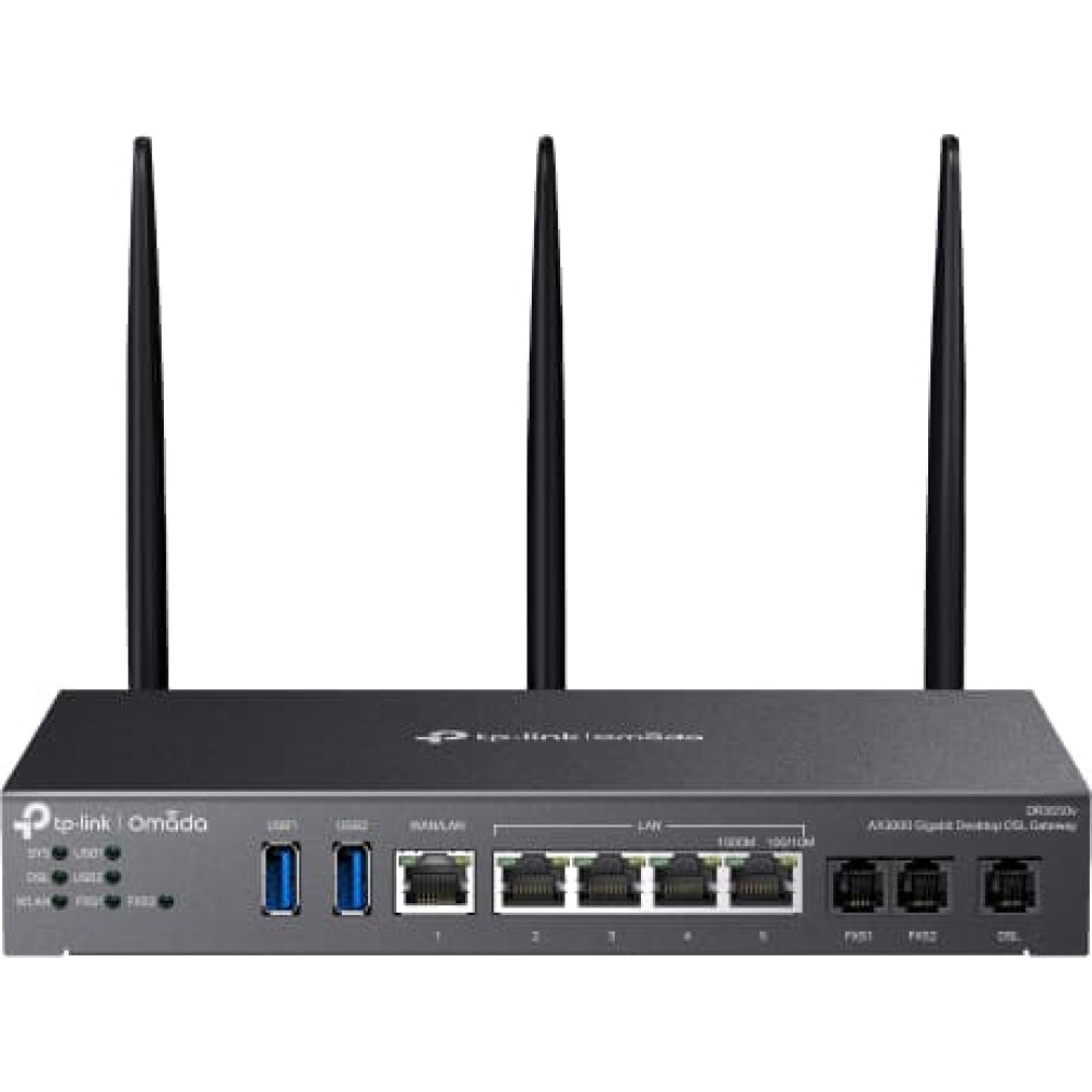 Tp-Link Omada AX3000 bezvadu rūteris Tīkls Gigabit Ethernet Divkār&scaron;ā frekvenču josla (2.4 GHz / 5 GHz) Melns
