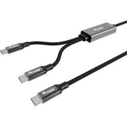 Equip 128895 USB kabelis USB 2.0 1,5 m USB C 2 x USB C Melns