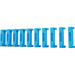 Lindy HDMI Port Blockers (Without Key) - Pack of 10, Blue