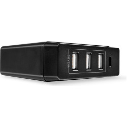 Lindy 4 Port USB Type C & A Smart Charger with Power Delivery, 72W