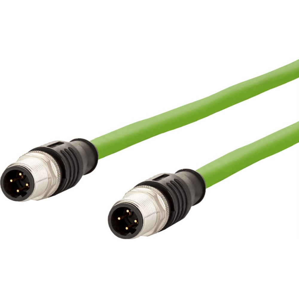 Metz Connect Verbindungsleitung M12 ST-M12 ST, 4-polig D-kodiert, 1 m