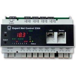 Gude 2304-1 Remote I/O 8xIn 8xOut 1xSensorport, Hutschiene (DIN Rail)
