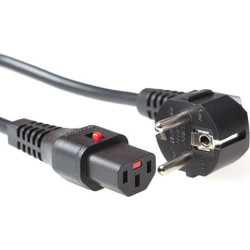 ACT POWERCORD RA-C13LOCK BK  1.00M