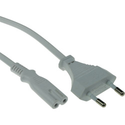 ACT PWRCORD CEE7/16 STR-C7 WH 1.5M