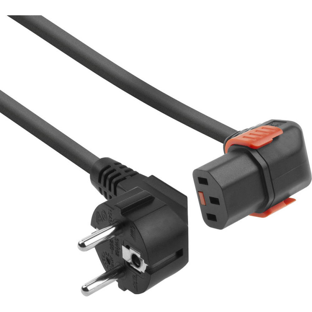 ACT PWR CORD CEE7/7-C13 LOCK D 1M
