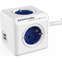 Allocacoc POWERCUBE EXT. USB 1.5M BL