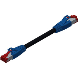 Conec IND PATCH C5E 4X2XAWG26 BU 1M
