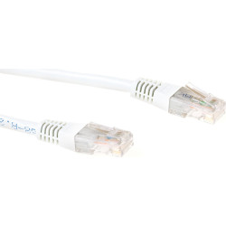 ACT CAT6 U/UTP LSZH WHITE 1.00M