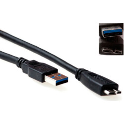 ACT USB3.0 A MALE-MICRO BM   0.50M