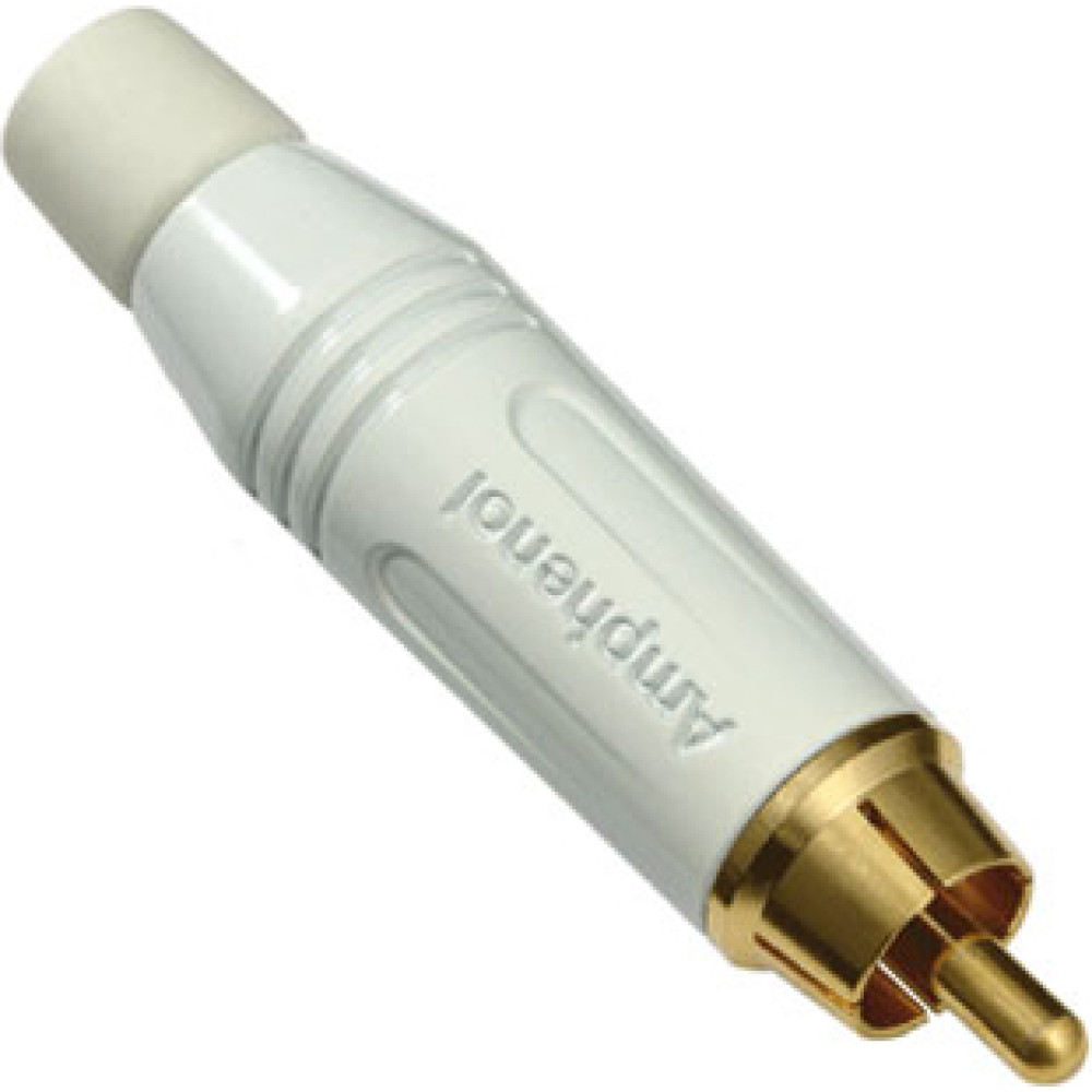Amphenol RCA MALE PLUG WHITE