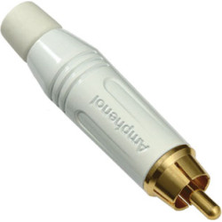 Amphenol RCA MALE PLUG WHITE