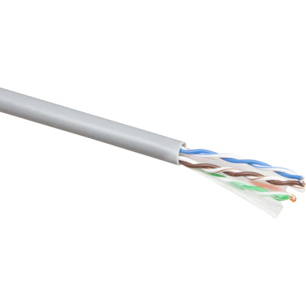 ACT C6 U/UTP SOLID PVC GREY   100M