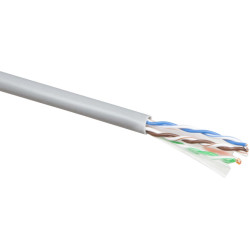 ACT C6 U/UTP SOLID PVC GREY   100M