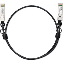 Zyxel DAC25G-1M-ZZ0101F InfiniBand un optiskās &scaron;ķiedras kabelis SFP28 DAC Melns