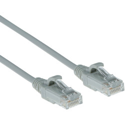 ACT CAT6 U/UTP SLIMLINE GY 0.15M