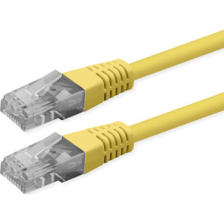 Roline UTP Patch Cord, Cat.6 (Class E), PoE, yellow, 0.3 m