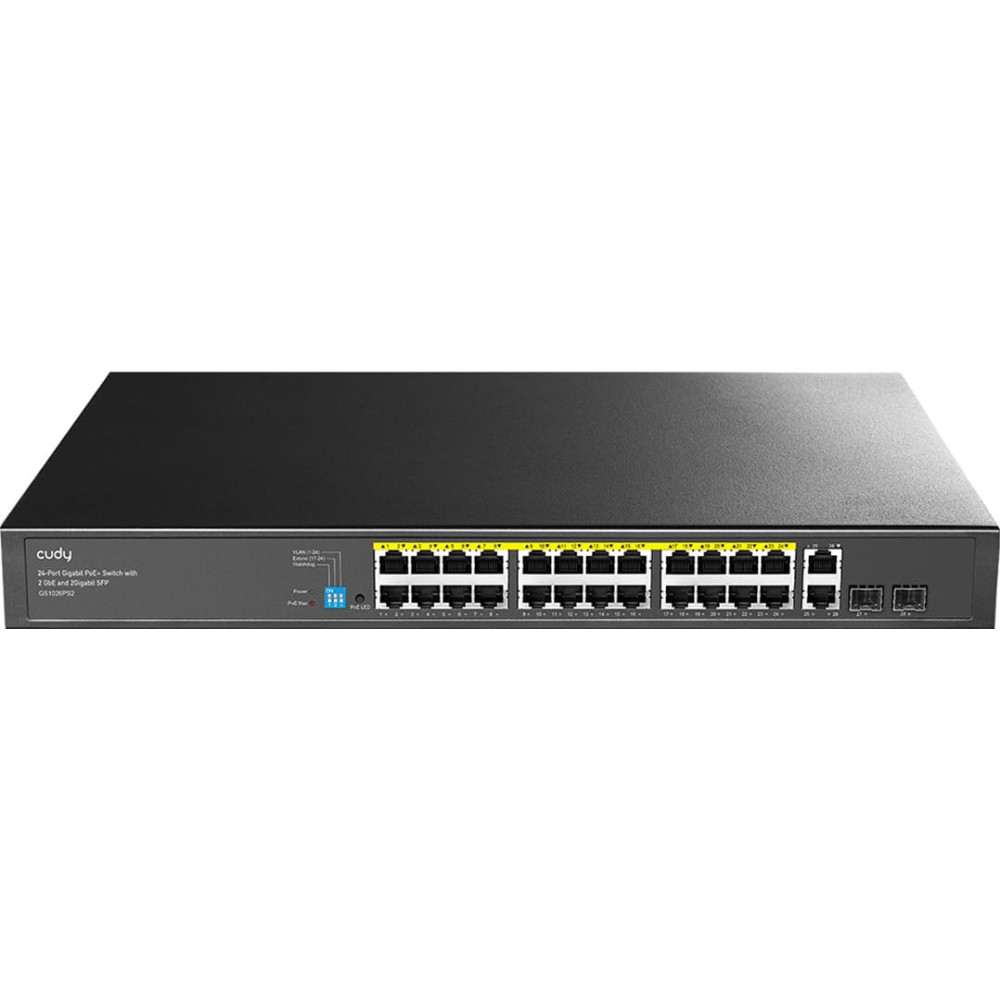 Cudy GS1026PS2 24-Port Gigabit PoE+ Switch with 2 GbE and 2 Gigabit SFP