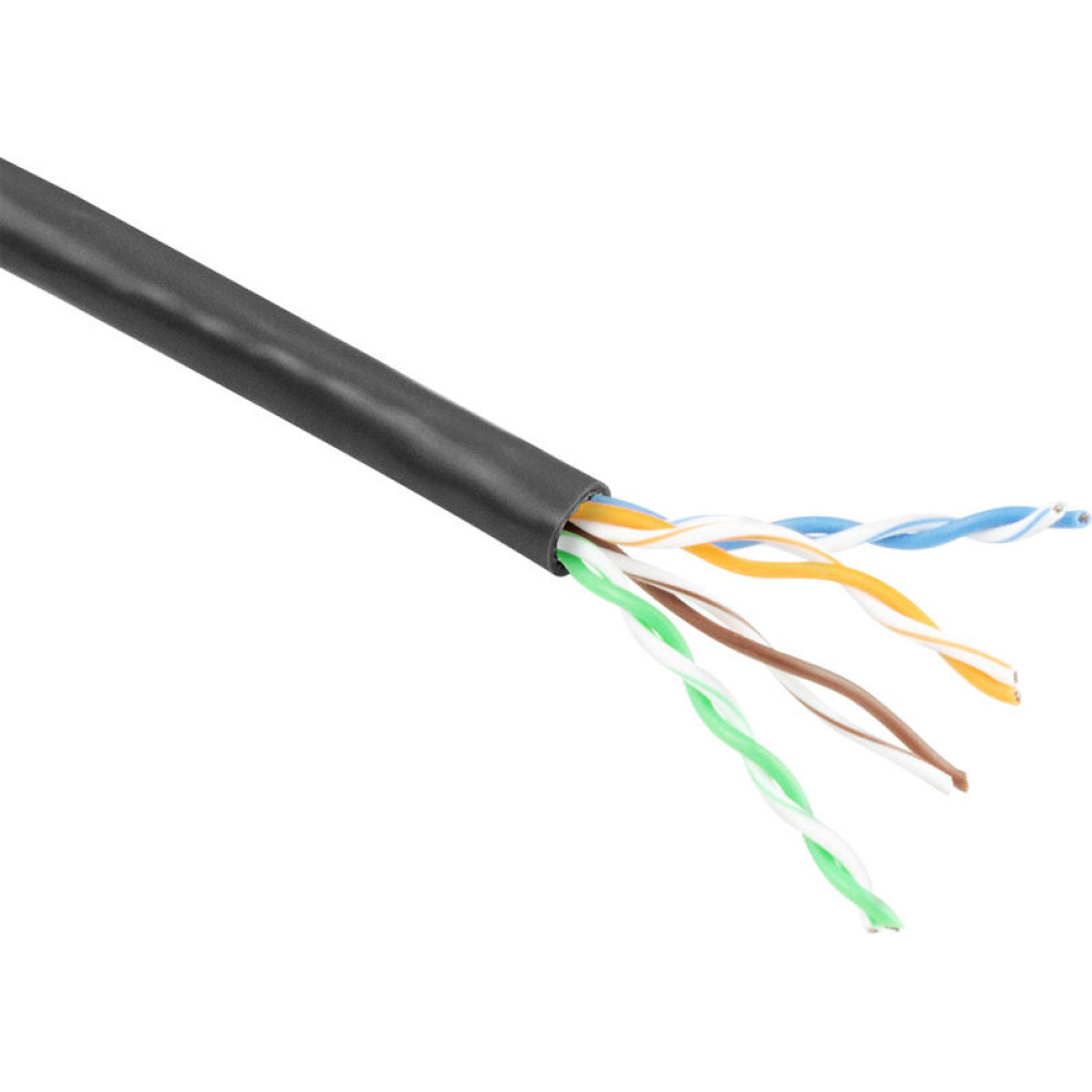 ACT C6 U/UTP PATCH PVC BLACK  100M