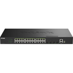 D-Link DGS-1530-28P/E tīkla pārslēgs Vadīts L2 Gigabit Ethernet (10/100/1000) Power over Ethernet (PoE) Melns