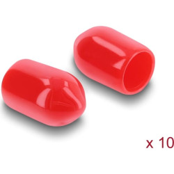 Delock Dust Cover for SMA jack 10 pieces silicone red