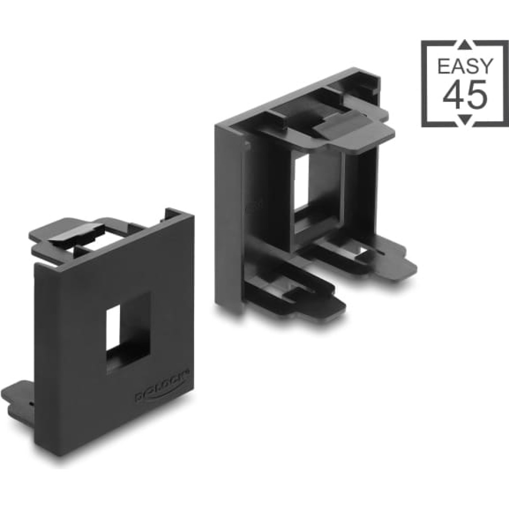 Delock Easy 45 Module Keystone Holder 45 x 45 mm black