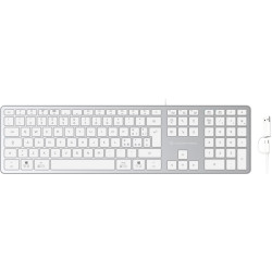 Conceptronic KAYNE02WIT tastatūra Universāls USB QWERTY Itāļu Balts