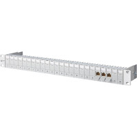 Metz Connect 19"-Panel 1HE bestückt mit 24 E-DAT Modulen Kat.6A (Class EA)