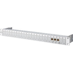 Metz Connect 19"-Panel 1HE bestückt mit 24 E-DAT Modulen Kat.6A (Class EA)