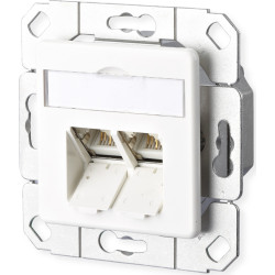Metz Connect E-DAT C6A 2 Port UPk reinweiß
