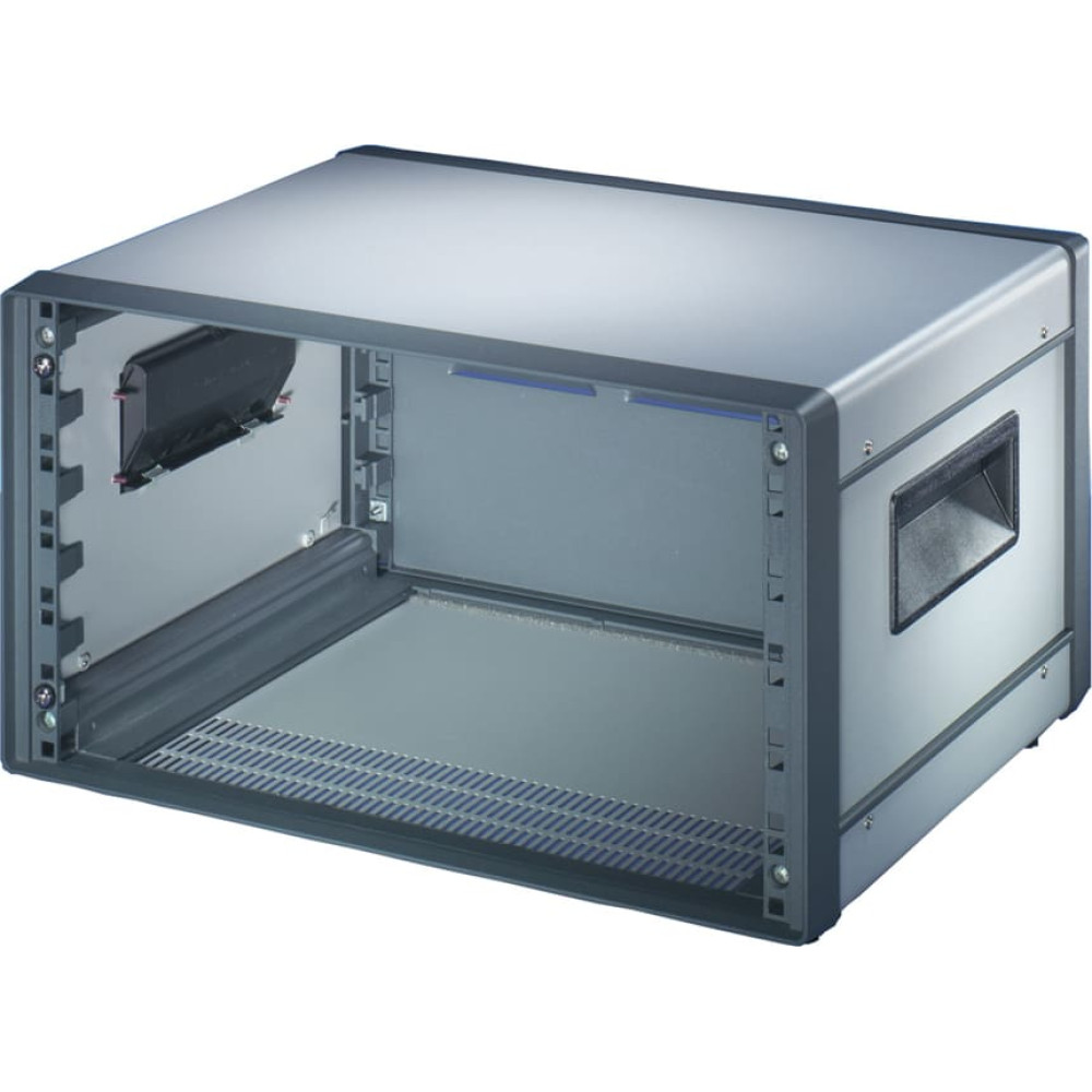 Schroff Comptec 19" Desktop Case, Unshielded, Steel Cover, 6 U, 84 HP, 400 mm