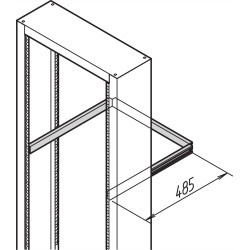 Schroff Labrack Cable Support Rail