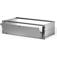 Schroff Front Panel Kit, Unshielded, Bottom Hinged, 6 U, 84 HP, 2.5 mm, Al, Anodized
