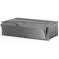 Schroff Front Panel Kit, Shielded, Bottom Hinged, 3 U, 84 HP, 2.5 mm, Al, Front Anodized, Rear Conductive
