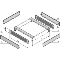 Schroff Varistar Side Trim for Plinth, 300D