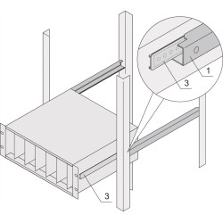 Schroff C-Profile Adaptor for Subracks Assembled into Cabinets, 295 mm