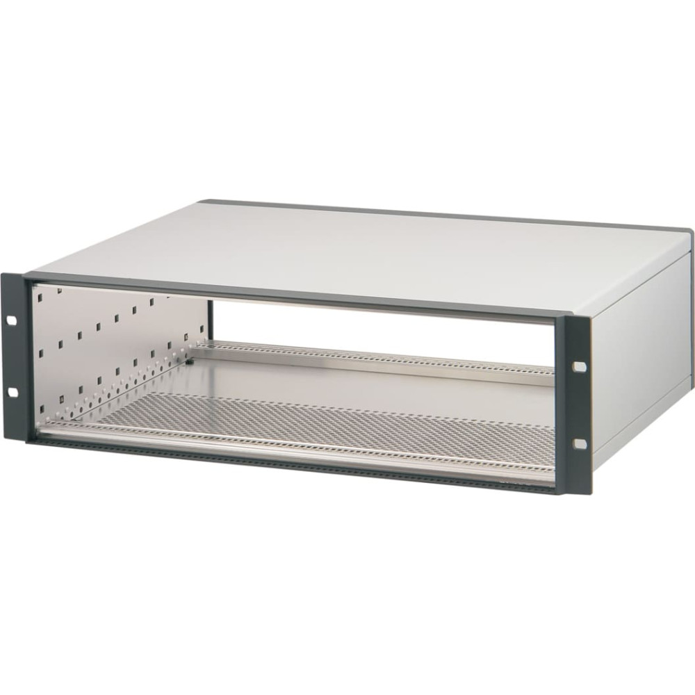 Schroff RatiopacPRO 19" Rack Mount Case, Retrofittable Shielding, 3 U, 84 HP, 255 mm
