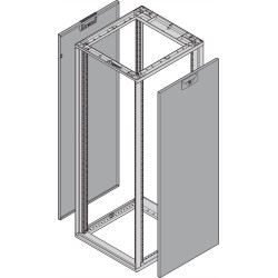 Schroff Novastar Side Panel for Slim-Line, RAL 7021, 25 U 800D