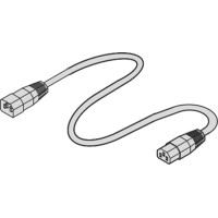 Schroff Mains Cable, IEC C14 to C13, 1 m, Black