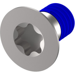 Schroff Assembly Parts for Rugged Components, Countersunk Screw with Thread-locking Compound, Torx, M4 x 7