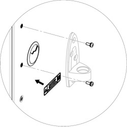Schroff Monitor Arm Mounting Kit for Varistar Cabinet with Bolted Side Panels
