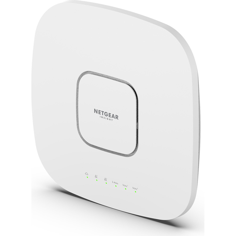 Netgear Insight Cloud Managed WiFi 6 AX6000 Tri-band Multi-Gig Access Point (WAX630) 6000 Mbit/s White Power over Ethernet (PoE)