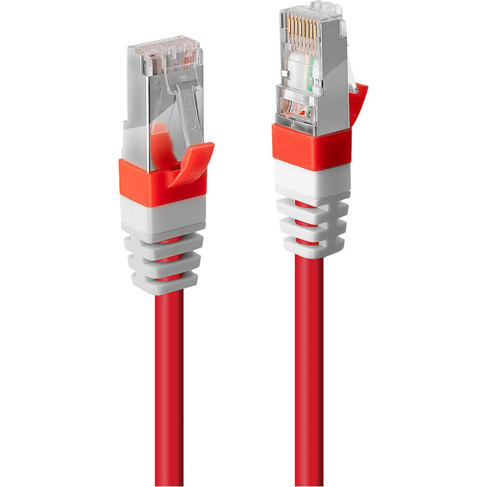 Lindy 10m Cat.6A S/FTP LSZH Network Cable, Red (Fluke Tested)