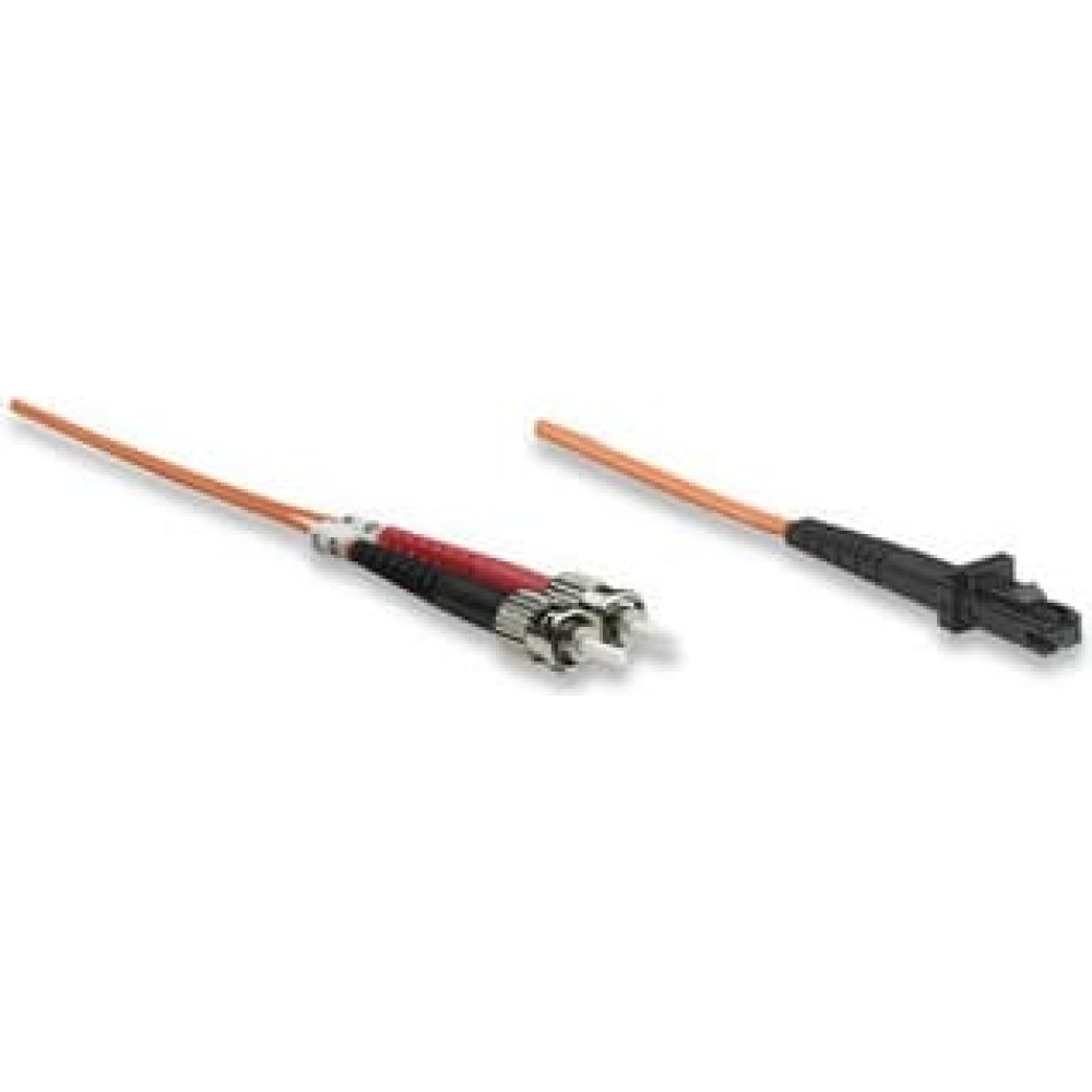 Intellinet 516105 InfiniBand un optiskās &scaron;ķiedras kabelis 1 m MT-RJ ST Oranžs