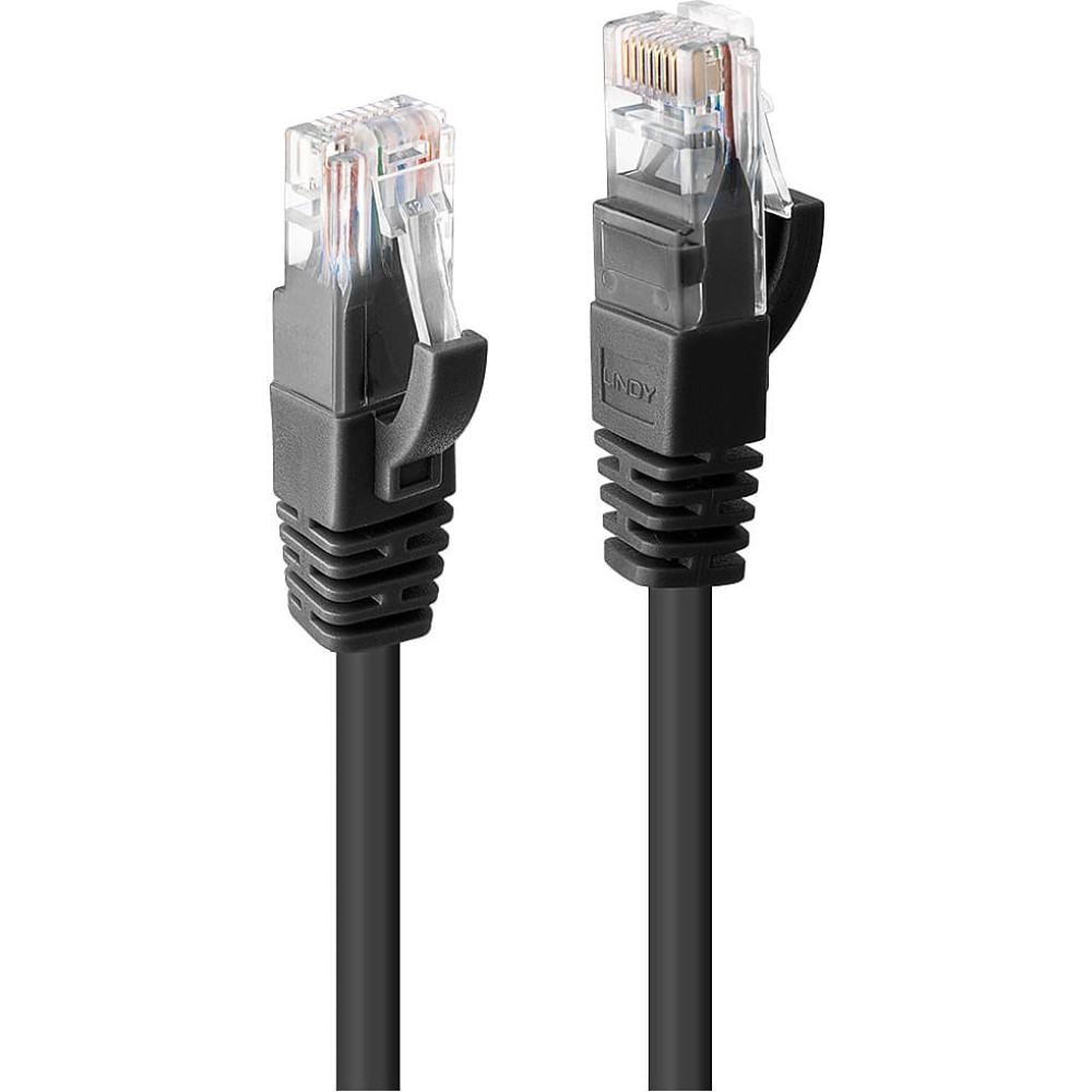 Lindy 30m Cat.6 U/UTP Network Cable, Black