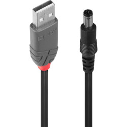 Lindy USB 2.0 Type A to 5.5mm DC Cable, 1.5m