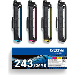 Brother TN-243CMYK tonera kārtridžs 1 pcs Oriģināls Melns, Tirkīzzils, Fuksīns, Dzeltens