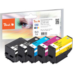 Peach PI200-674 tintes kārtridžs 5 pcs Saderība Standarta produktivitāte Melns, Tirkīzzils, Fuksīns, Dzeltens