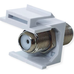 Value F-Type Keystone Coupler, Plastic